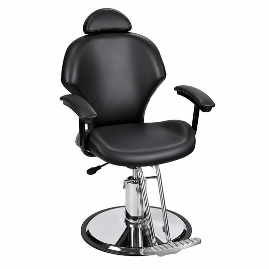 Poltrona da Barbiere Girevole e Reclinabile 360° Barberpub per Salone Bellezza