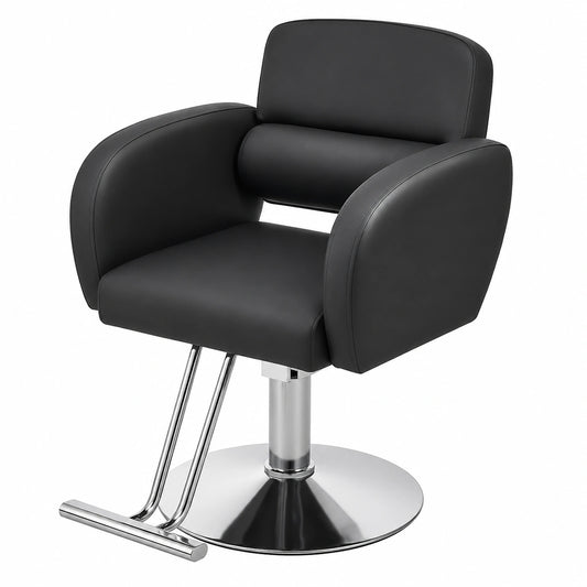 Sedia Professionale da Barbiere Girevole a 360° con Altezza Regolabile e Portata 250 kg