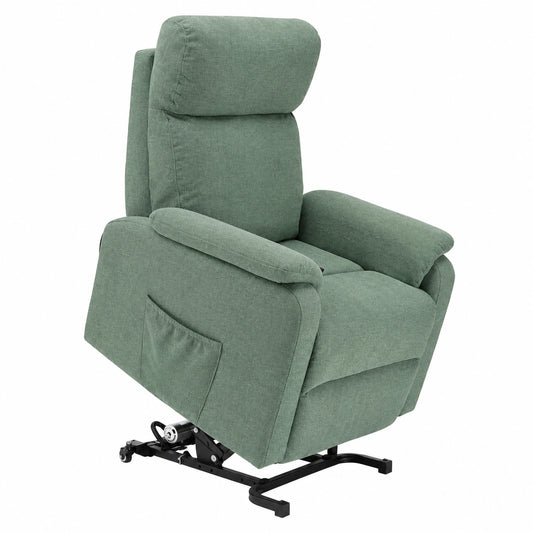 Poltrona Relax Elettrica Denver con 2 Motori, Sistema Alzapersona e Ruote Posteriori