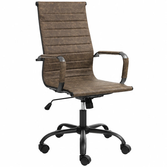Taylor Poltrona da Ufficio Ergonomica in Similpelle Marrone